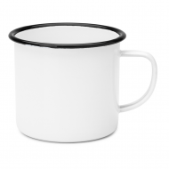 Taza Esmaltada 8oz Blanco